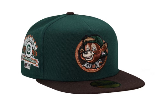 NEW ERA CHICAGO CUBS ALL STAR GAME 1990 COPPER GREEN TWO TONE EDITION A FRAME 59FIFTY FITTED GORRA