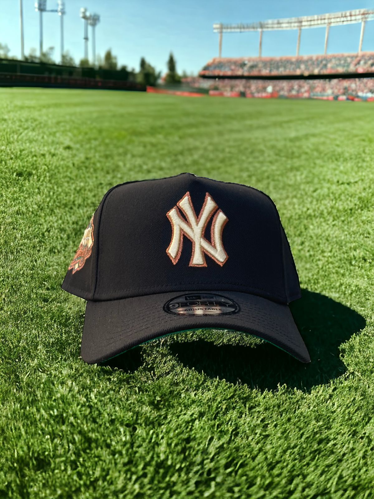 New Era New York Yankees World Series Black Copper Edition 9Forty A Frame SnapBack Gorra